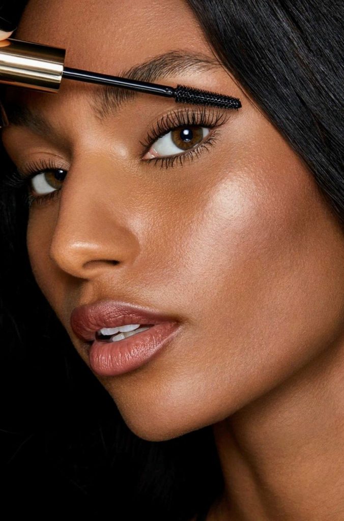 Soft glam makeup look with glowing skin and natural finish